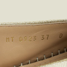 Christian Dior Latte Gold Butterfly Embroidered Granville Espadrille 37