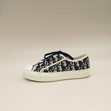 Christian Dior Navy Blue Oblique Oblique Walk N' Dior Low Top Sneaker 37