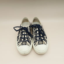 Christian Dior Navy Blue Oblique Oblique Walk N' Dior Low Top Sneaker 37