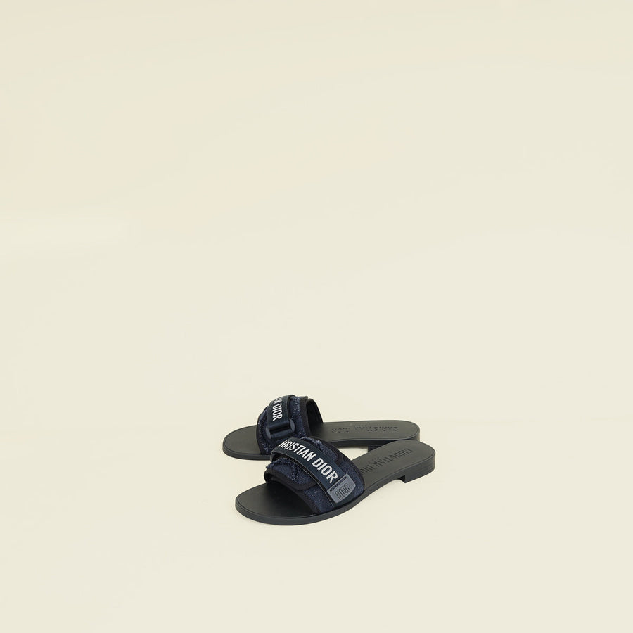Christian Dior Deep Blue Dio(r)evolution Slide Sandal 37