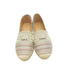 Christian Dior Beige Romance Lurex Technical Granville Espadrille 37