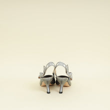 Christian Dior Metallic Silver J'adior Slingback Pump 38.5