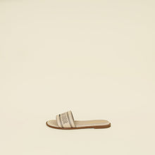Christian Dior Beige Dioriviera Dway Slide Sandal 38.5
