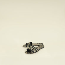 Christian Dior Bicolor JHR Lurex Embroidered Dway Sandal 38.5