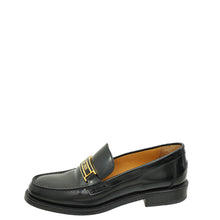 Christian Dior Black Brushed Code Loafers 38