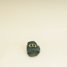 Christian Dior Leaf Green 30 Montaigne Flat Slides 38