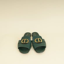 Christian Dior Leaf Green 30 Montaigne Flat Slides 38