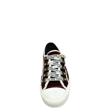 Christian Dior  Burgundy Velvet Walk'n'Dior Low Top Sneaker 38.5