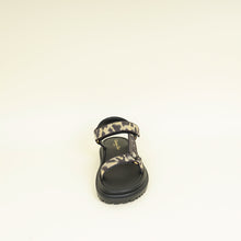 Christian Dior Bicolor Mizza Cotton Embroidered D-Wave Sandal 38