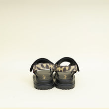 Christian Dior Bicolor Mizza Cotton Embroidered D-Wave Sandal 38