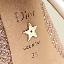 Christian Dior Rose Crystal Embellished J'Adior Slingback Pumps 39