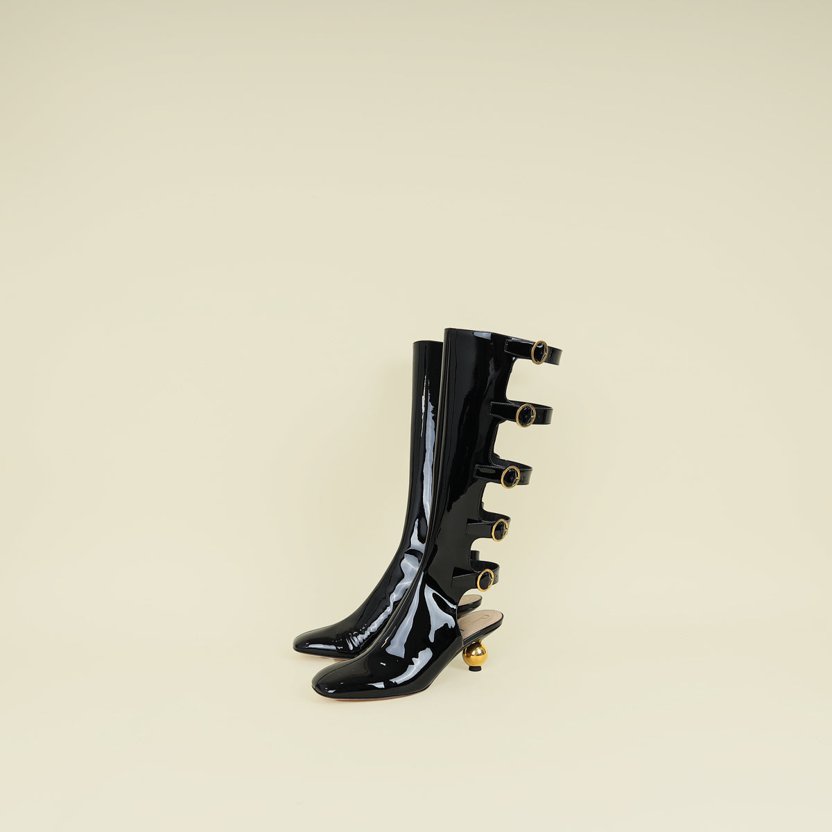 Christian Dior Black D-Idole High-Heeled Boots 39