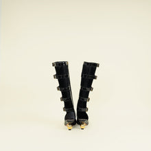 Christian Dior Black D-Idole High-Heeled Boots 39