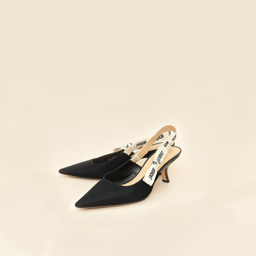 Christian Dior Black J'Adior Slingback Pump 40.5