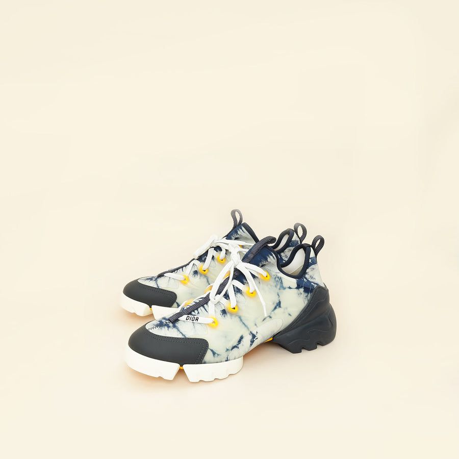 Christian Dior Bicolor Tie & Dior D Connect Sneakers 40