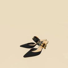 Christian Dior Black D-Dior Heeled Mules 40