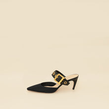 Christian Dior Black D-Dior Heeled Mules 40