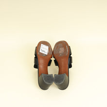 Christian Dior Black 30 Montaigne Heeled Slides 40
