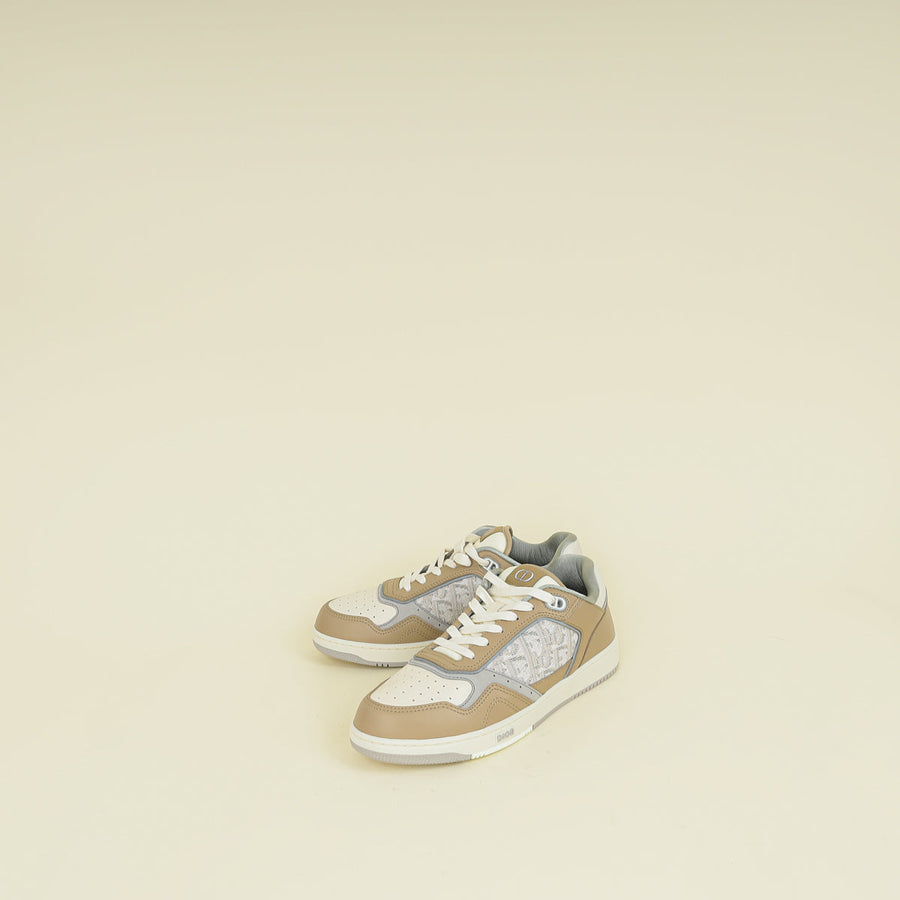 Christian Dior Dark Beige Oblique B27 Uptown Low-Top Sneaker 40