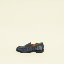 Christian Dior Navy x Denim Tears - Peace Sign Granville Loafer 40