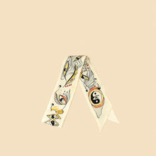 Christian Dior Multicolor Silk ABCDior Y Yin Yang Mitzah Scarf