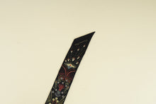 Christian Dior Black Multicolor Mitzah Scarf Twilly