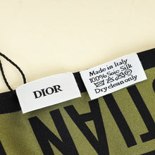 Christian Dior Black Multicolor Mitzah Scarf Twilly