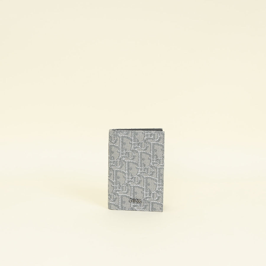 Christian Dior Bicolor Oblique Bifold Card Holder