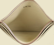 Christian Dior Beige Grey Caro Card Holder