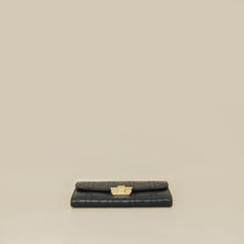 Christian Dior Black Cannage Diorling Chain Wallet
