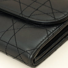 Christian Dior Black Cannage Diorling Chain Wallet