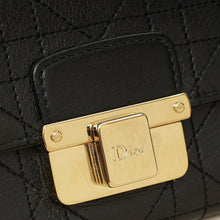 Christian Dior Black Cannage Diorling Chain Wallet