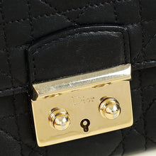 Christian Dior Black Cannage New Lock Wallet