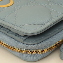 Christian Dior Cloud Blue Caro Scarlet Wallet