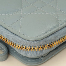 Christian Dior Cloud Blue Caro Scarlet Wallet