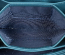 Christian Dior Teal Blue Lady Dior 5-Gusset Card Holder