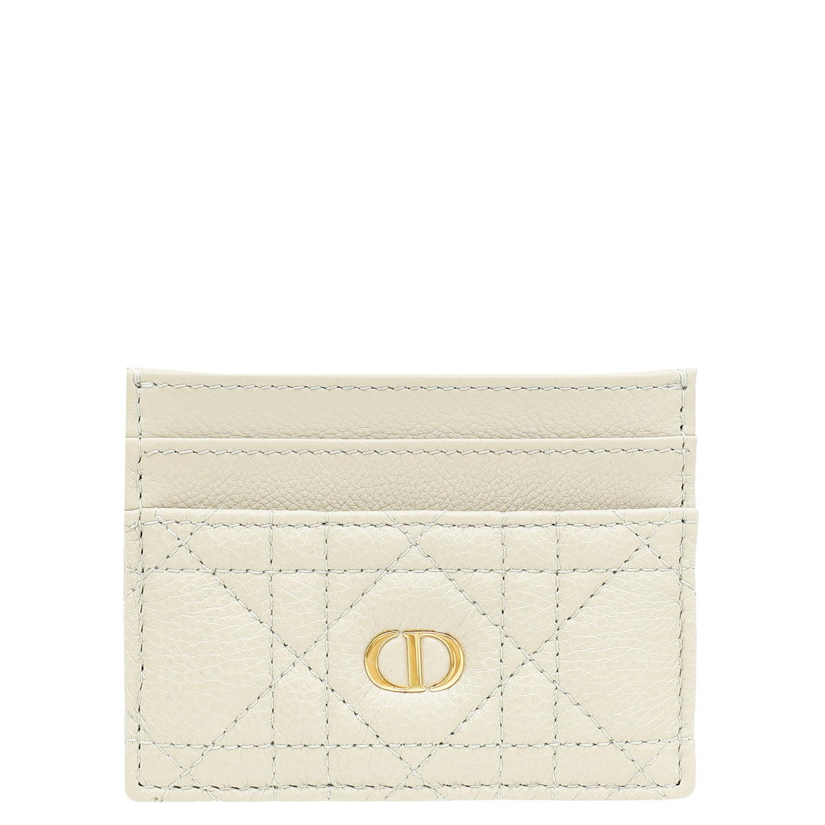 Christian Dior Greige Caro Freesia Card Holder