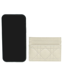 Christian Dior Greige Caro Freesia Card Holder