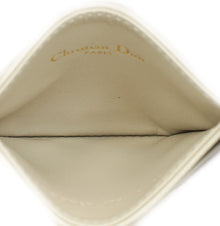 Christian Dior Greige Caro Freesia Card Holder