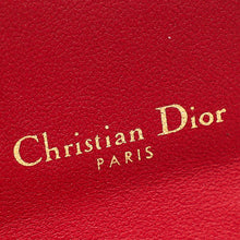 Christian Dior Red Saddle Lotus Wallet