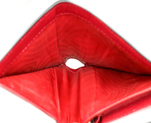 Christian Dior Red Saddle Lotus Wallet