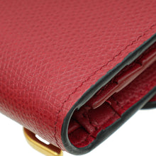 Christian Dior Red Saddle Lotus Wallet