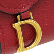 Christian Dior Red Saddle Lotus Wallet