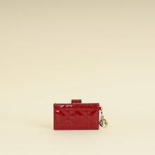 Christian Dior Cherry Red Lady Dior Jasmine Card Holder