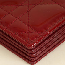 Christian Dior Cherry Red Lady Dior Jasmine Card Holder