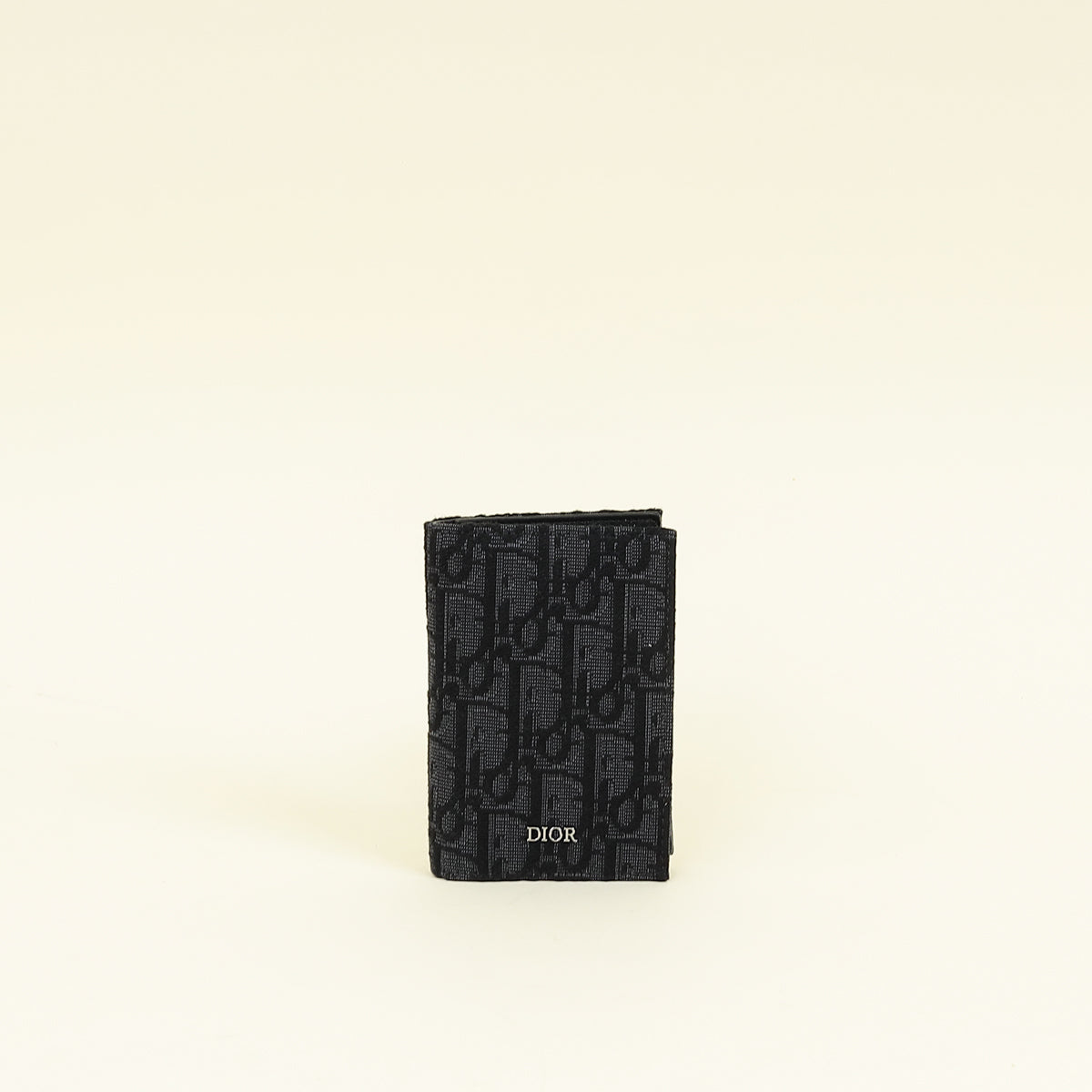 Christian Dior Black Oblique Vertical Wallet