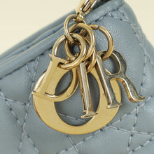 Christian Dior Grey Mini Lady Dior Gardenia Wallet
