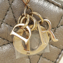 Christian Dior Metallic Dark Olive Lady Dior 5 Gusset Card Holder