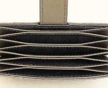 Christian Dior Metallic Dark Olive Lady Dior 5 Gusset Card Holder