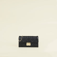 Christian Dior Black New Lock Chain Wallet